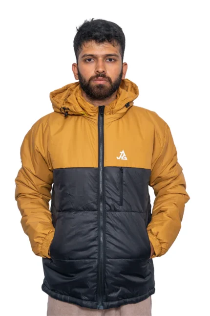 JAG Zanskar Series Ultra Light Minus 5 Quilted Jacket | Black - Mustard