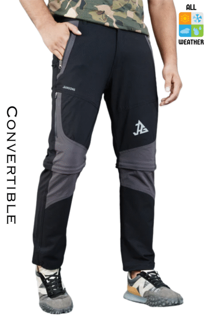JAG Delta Convertible Trekking & Hiking Pants | Traveller Series | Quick-Dry | Unisex Design | 6 Pockets