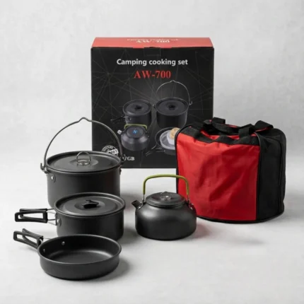 Aluminum Lightweight Folding Camping Cooking Set (4-6 PERSON) PS05